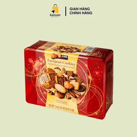 Bánh Chocolate Kirkland European Cookies 1,4kg - Bánh Quy Cao Cấp Thơm Ngon Từ Bỉ, Qùa Tặng Sang Trọng Dịp Lễ Tết