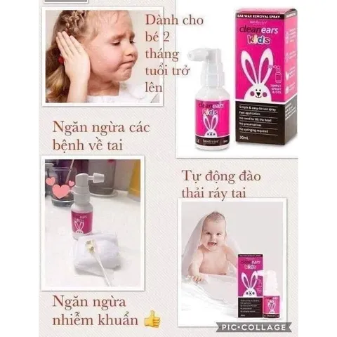 Xịt tan ráy tai Go-Ray 30ml, vệ sinh tai