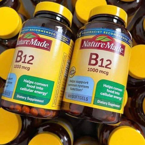 Vitamin B12 1000mcg Nature Made 400 viên, bổ máu, tăng năng lượng