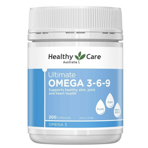 Viên uống Healthy Care Ultimate Omega 3-6-9 - 200 viên Hỗ trợ Sức Khỏe Tim Mạch và Não Bộ, Bổ Sung Acid Béo Thiết Yếu