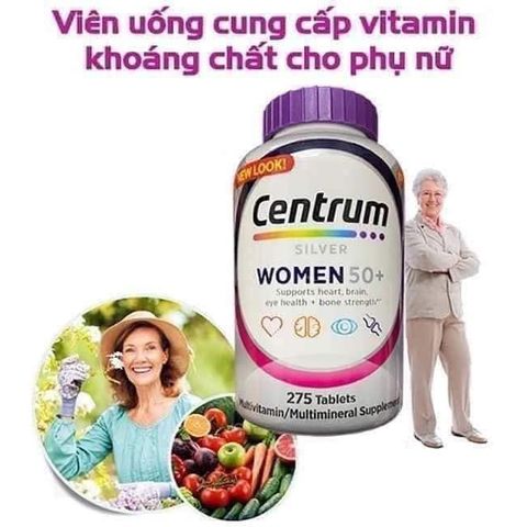 Vitamin tổng hợp nữ trên 50 tuổi 50+ 100 viên, tăng sức khỏe