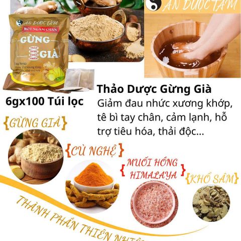 Muối Ngâm Chân Thảo Dược 100g - Giúp Thư Giãn, Giảm Tê Bì, Hỗ Trợ Sức Khỏe Cho Người Lớn Tuổi, Dễ Sử Dụng Hàng Ngày