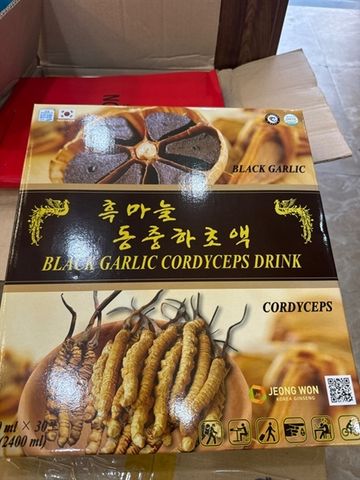 Nước Tỏi Đen Đông Trùng JEONG WON Hàn Quốc 30 Gói – Tăng miễn dịch, Bổ dưỡng