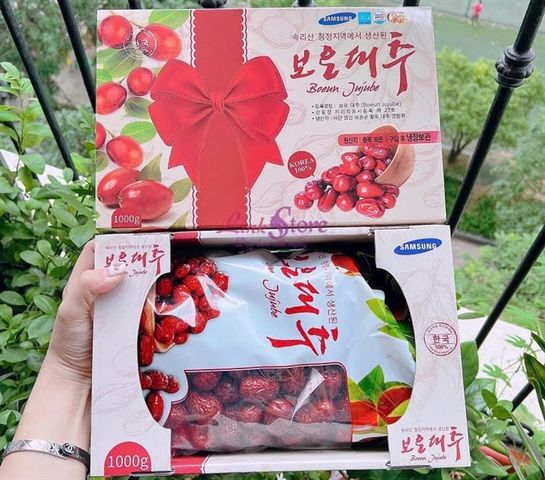 Táo Đỏ Ông Già Hàn Quốc Samsung Boeun Jujube 1kg - Fod Khỏe Mạnh, Giải Độc, Bổ Dưỡng Tự Nhiên Cho Sức Khỏe Người Dùng