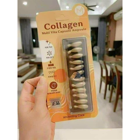 Serum JM Whitening Care Collagen Tươi 12 Viên - Chăm Sóc Sáng Da, Đàn Hồi Da, Dưỡng Da Hiệu Quả