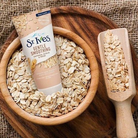 Sữa Rửa Mặt St.Ives Oatmeal Scrub & Mask 170g - Dưỡng Ẩm, Tẩy Tế Bào Chết Nhẹ Nhàng, Sạch Sâu Da Mặt
