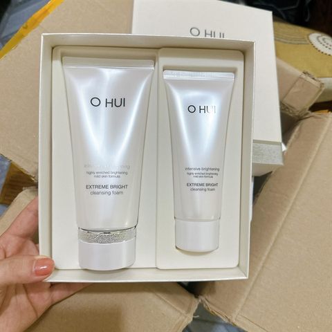 Sữa Rửa Mặt Ohui Extreme Bright 160ml + 100ml - Làm Sáng Da, Dịu Mượt, Dưỡng Ẩm Chuyên Sâu