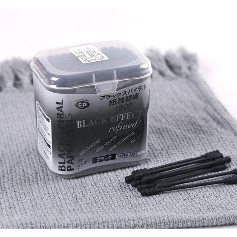 Hộp 180 Bông Ngoáy Tai Kháng Khuẩn Nhật Bản - Bông Cotton & Que Bột Giấy Thân Thiện Môi Trường, Vệ Sinh Tai Hiệu Quả