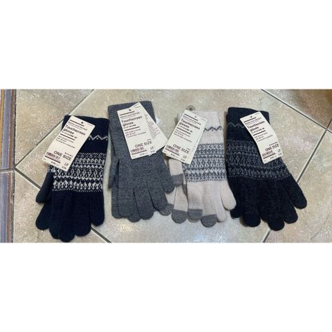 Găng Tay MUJI Len Merino Cảm Ứng - Găng Tay Nữ Đông Ấm Áp, Thiết Kế Đơn Giản, Phù Hợp Dùng Điện Thoại Cảm Ứng