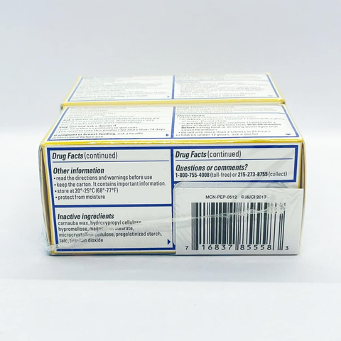 Viên uống giảm đầy hơi, ợ nóng Pepcid AC Maximum Strength 100 viên - Giải pháp hiệu quả cho dạ dày, tăng cường sức khỏe tiêu hóa
