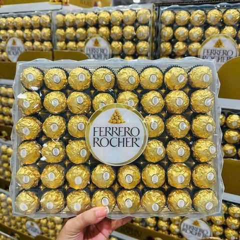Socola Nhân Hạt Dẻ Ferrero Rocher 48 Viên 600g - Quà Tặng Sang Trọng Cho Ngày Lễ Valentine