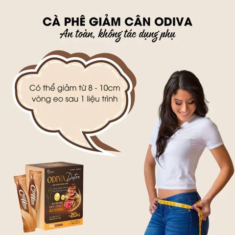 Cà Phê Giảm Cân Odiva - Hỗ Trợ Đốt Mỡ Tự Nhiên Hiệu Quả, Thảo Dược Lành Tính, Giúp Dáng Thon Gọn, Sản Phẩm Chính Hãng 100%