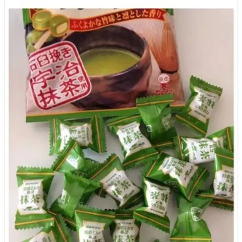 Kẹo sữa trà xanh UHA Nhật Bản - Hương vị trà xanh Uji tự nhiên nhân sữa Hokkaido - Giảm thèm thuốc, món ngon cho mọi lứa tuổi