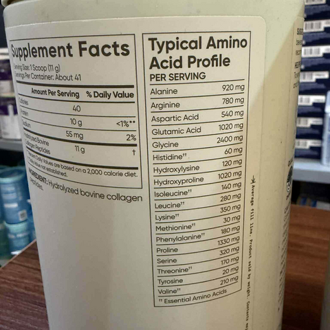 Bột Collagen Sports Research Organic Peptides Unflavored 227g - Hỗ Trợ Sức Khỏe Tóc, Da, Móng, Khớp - Thực Phẩm Tự Nhiên cho Lối Sống Năng Động
