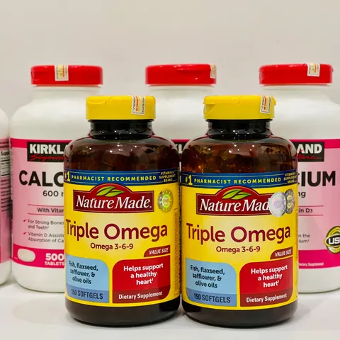 Viên uống triple Omega 3-6-9 Nature Made 74 viên, hỗ trợ tim mạch, trí não