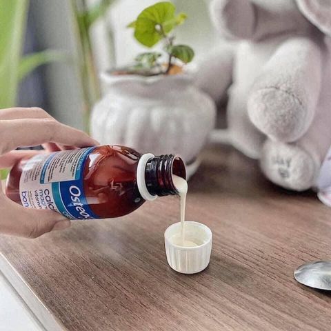 Canxi nước Osteocare 200ml - Thực phẩm chức năng hỗ trợ xương chắc khỏe, vitamin D3, hương vị dễ uống, sản phẩm từ Anh