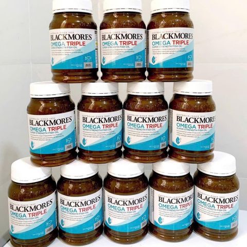 Omega 3 Triple Super Strength Fish Oil Blackmores 60 viên, tim mạch, trí não