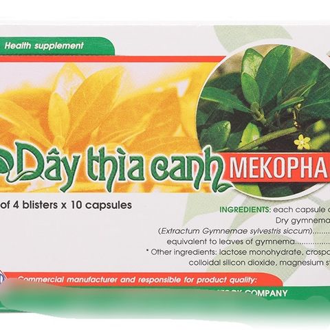 Dây thìa canh mekophar hộp 40 viên, hỗ trợ đường huyết (date mới)