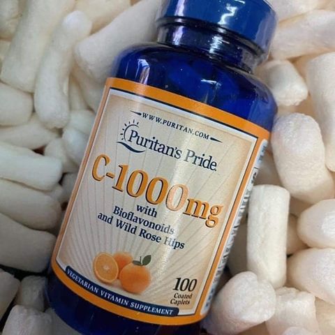 Viên uống Vitamin C Puritan’s Pride 100 viên - Tăng cường miễn dịch, chống oxy hóa, bảo vệ sức khỏe và làn da hiệu quả.