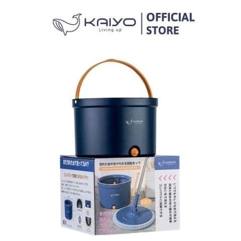 Cây Lau Nhà Thông Minh Kaiyo KM51_NAVY - Thiết Kế Tách Nước Bẩn và Nước Sạch - Tiết Kiệm Nước và Dễ Dàng Vệ Sinh Sàn Nhà