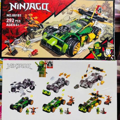 Bộ Lắp Ráp Xe Ô Tô Ninja 60181 - Đồ Chơi Lego Phát Triển Tư Duy Sáng Tạo Cho Trẻ Em Từ 6 Tuổi Trở Lên