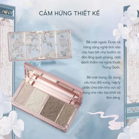 Bảng Phấn Bắt Sáng Tạo Khối Flower Knows Butterfly Cloud Collar 16g - Phấn Trang Điểm Tự Nhiên, Độ Bám Màu Tốt, Thiết Kế Độc Đáo