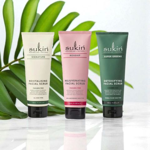 Tẩy Tế Bào Chết Sukin Facial Scrub 125ml - Sạch Da, Giữ Ẩm, Tự Nhiên, Chăm Sóc Da Mặt An Toàn, Đẹp Rạng Ngời