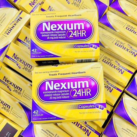 Viên uống Nexium 24HR 42 viên - Hỗ trợ điều trị viêm loét dạ dày và kiểm soát acid, cải thiện sức khỏe tiêu hóa