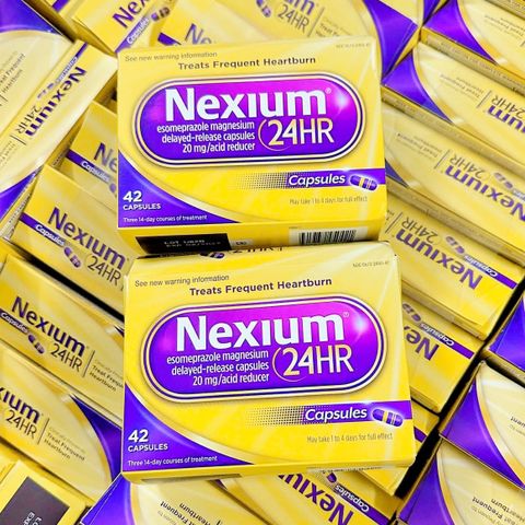 Viên uống Nexium 24HR 42 viên - Hỗ trợ điều trị viêm loét dạ dày và kiểm soát acid, cải thiện sức khỏe tiêu hóa