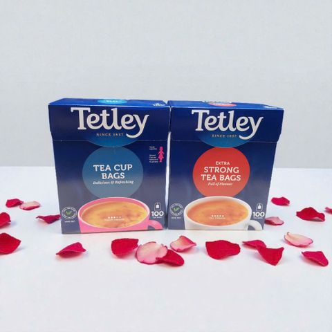 Trà Túi Lọc Tetley - Hộp 100 Gói Trà Thư Giãn, Thích Hợp Cho Mọi Lứa Tuổi, Pha Nóng Lạnh, Trải Nghiệm Thưởng Trà Tuyệt Vời