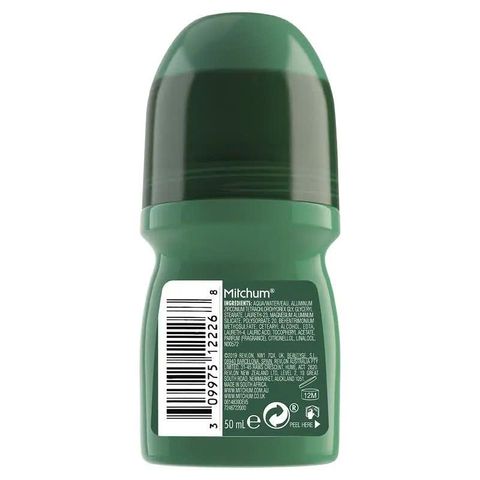Lăn Khử Mùi Mitchum 50ml cho Nam - Bảo Vệ Ngăn Mùi Hiệu Quả 48 Giờ, An Toàn Cho Da Nhạy Cảm, Không Cồn