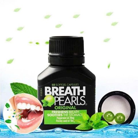 Viên uống Breath Pearl hương bạc hà - Giải pháp tức thì cho hơi thở thơm mát và khoang miệng sạch sẽ hàng ngày