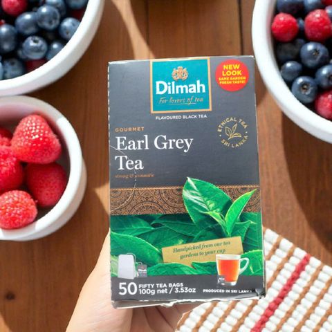 Trà Earl Grey Dilmah 50 túi lọc vị trà thanh và dịu