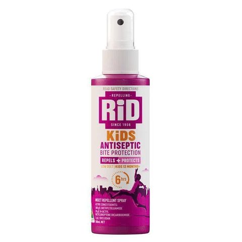 Rid Kids Xịt Bảo Vệ Côn Trùng 100ml - An toàn cho bé, không chứa cồn, bảo vệ da nhạy cảm suốt 6 giờ