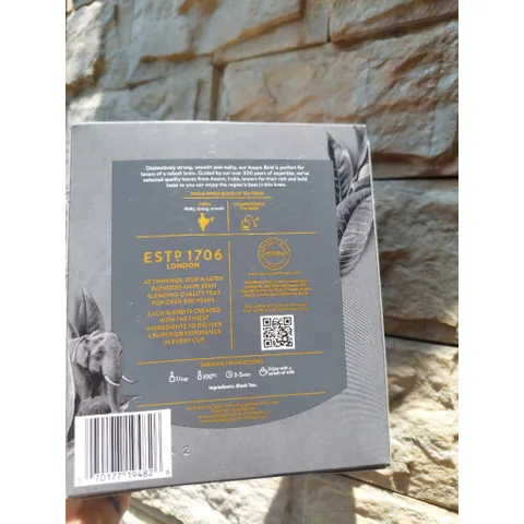 Trà Túi Lọc Twinings Assam Bold Chính Hãng - Hương Vị Đậm Đà, Thức Uống Tỉnh Táo Hàng Ngày - Hộp 80 Gói Tiện Dụng