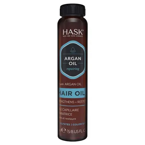 Dầu Dưỡng Tóc Hask Keratin Protein 18ml - Giải Pháp Chăm Sóc Tóc Khô, Xơ và Chẻ Ngọn Tại Nhà với Argan Oil