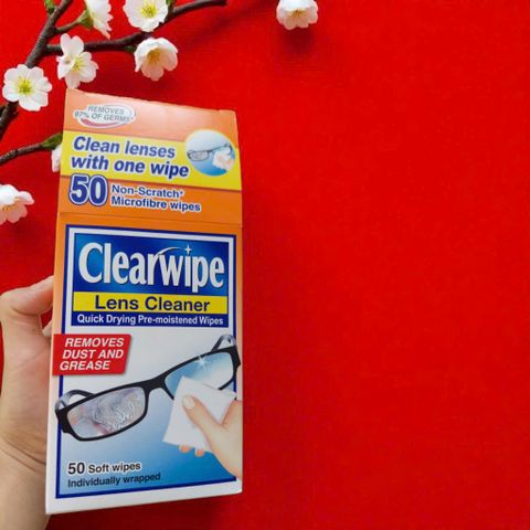 Clearwipe Khăn Lau Mắt Kính Làm Sạch Không Vết
