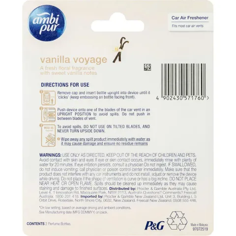 Tinh dầu thơm ô tô Ambi Pur 7.5ml khử mùi cực tốt, sản phẩm chính hãng, thiết kế nhỏ gọn, sang trọng và tiện dụng