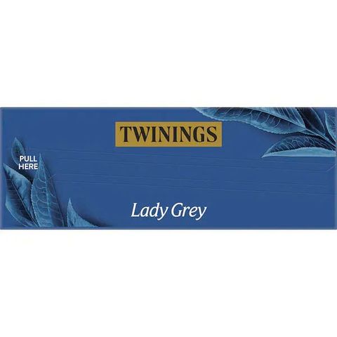 Trà Twinings Hộp 100 Gói Lady Grey - Trà Đen Vị Cam Chanh Dịu Nhẹ, Hương Vị Tươi Mát Cho Ngày Mới