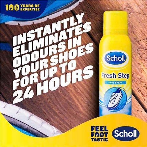 Xịt Khử Mùi Cho Giày Dép Scholl Fresh Step 100g Nhập Khẩu