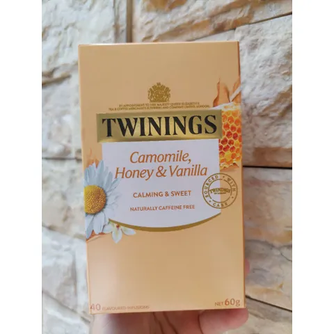 Trà túi lọc Twinings Camomile Mật Ong Vani - Hộp 40 Gói Thảo Mộc Tự Nhiên, Quà Tặng Sức Khỏe Ẩm Thực