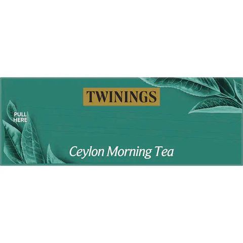 Trà Twinings Ceylon Morning - Hộp Lớn 100 Gói Trà Đen Đậm Đà Khởi Đầu Ngày Mới Tích Cực, Hương Vị Thư Giãn