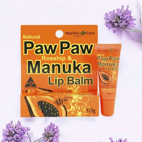 Son Dưỡng Healthy Care 10g – Công Thức 3 Trong 1 Với Paw Paw, Rosehip, Manuka Phù Hợp Mọi Loại Môi