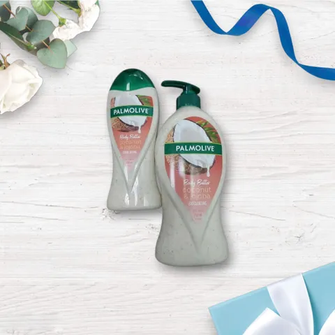Sữa Tắm Tẩy Tế Bào Chết Palmolive 750ml - Hương Dừa Jojoba An Toàn Cho Mọi Loại Da - Giúp Da Tươi Mới, Sạch Sẽ hiệu Quả