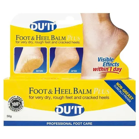 Kem dưỡng DU'IT Foot & Heel Balm Plus 50g cho gót chân nứt nẻ, da khô bong tróc