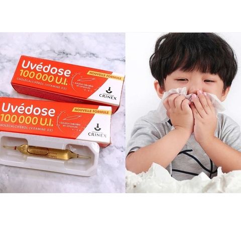 Vitamin D3 Uvedose 100000IU Cho Bé - Bổ Sung Canxi Tăng Cường Sức Khỏe Xương, Thuận Tiện 3 Tháng Một Lần