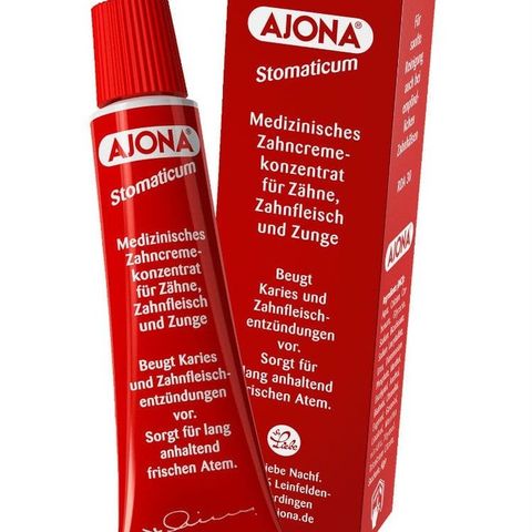 Kem Đánh Răng Ajona Đức 25ml - Giảm Hôi Miệng, Làm Sạch Sâu, Bảo Vệ Nướu, Dành Cho Người Uống Trà Cà Phê