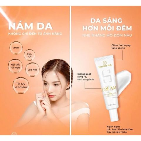Kem Dưỡng Trắng Da, Mờ Thâm Nám Sumdfine White Cream Dark Spot 20g