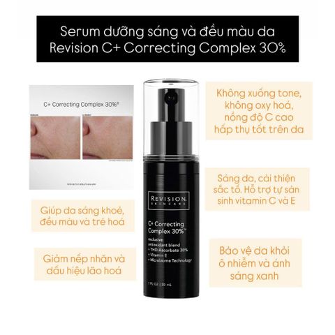 Serum Revision Skincare C+ Correcting Complex 30% Dưỡng Trắng Và làm Đều Màu Da