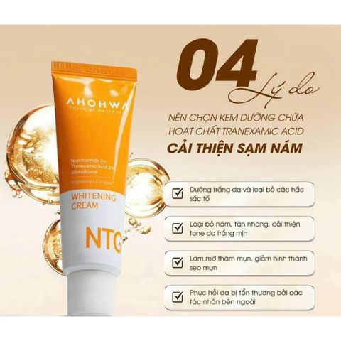Serum & Kem Ahohaw NTG Whitening Cream / Ampoule Ahohwa 3ml